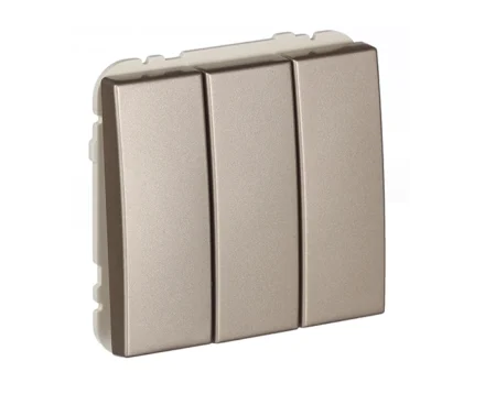 Вимикач 3кл. Efapel Apolo 10АХ, 250V шампань