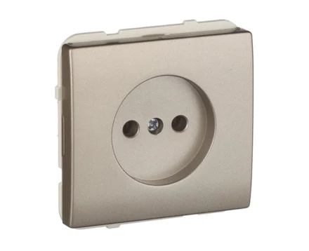 Розетка 1-на без з/к Efapel Apolo 16А, 250V шампань