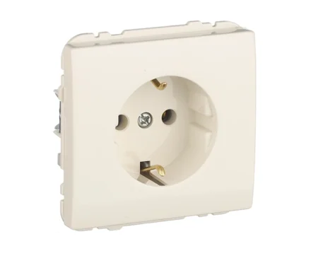 Розетка 1-на 2P+Z, ШУКО Efapel Apolo 16А, 250V слонова кістка