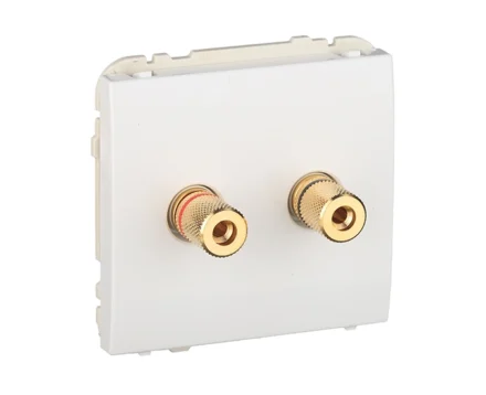 Розетка аудіо Efapel Apolo стерео білий глянцевий