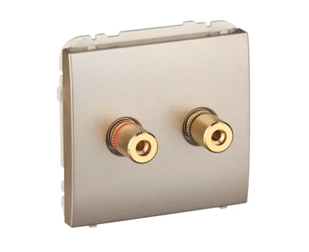 Розетка аудіо Efapel Apolo стерео шампань