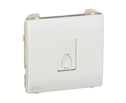 Розетка TF Efapel Apolo RJ11 білий глянцевий