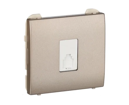 Розетка TF Efapel Apolo RJ11 шампань