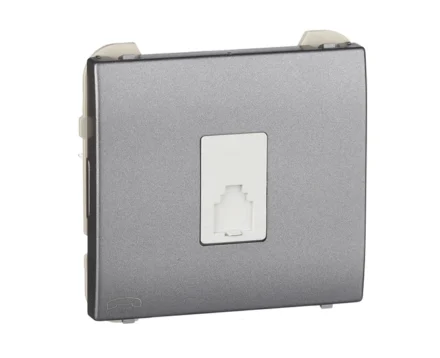 Розетка TF Efapel Apolo RJ11 металік графітовий