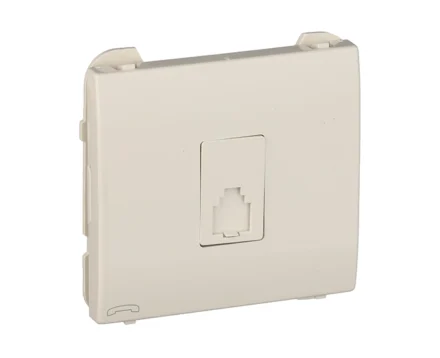 Розетка TF Efapel Apolo RJ11 слонова кістка