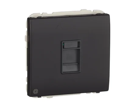 Розетка PC Efapel Apolo RJ45 5e чорний матовий