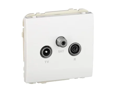Розетка TV кінцева Efapel Apolo R TV-SAT білий глянцевий