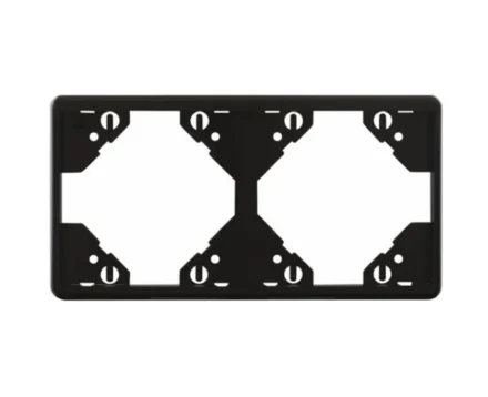 Рамка 2-на горизонтальна Efapel Apolo чорний матовий