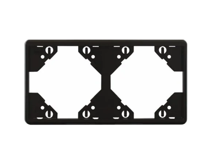 50921 TPM Рамка 2-на горизонтальна Efapel Apolo чорний матовий