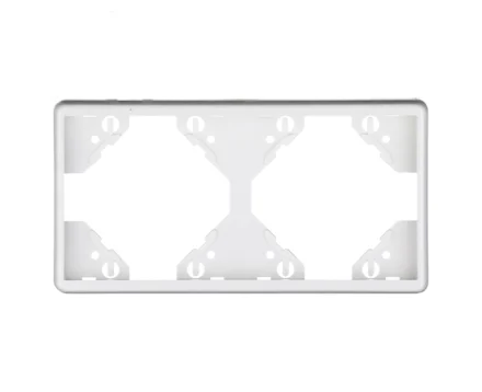 Рамка 2-на вертикальна Efapel Apolo білий глянцевий