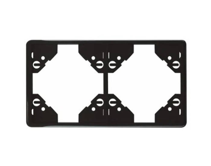 50922 TPM Рамка 2-на вертикальна Efapel Apolo чорний матовий