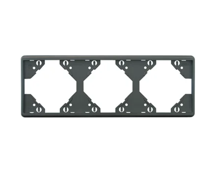 Рамка 3-на горизонтальна Efapel Apolo металік графітовий