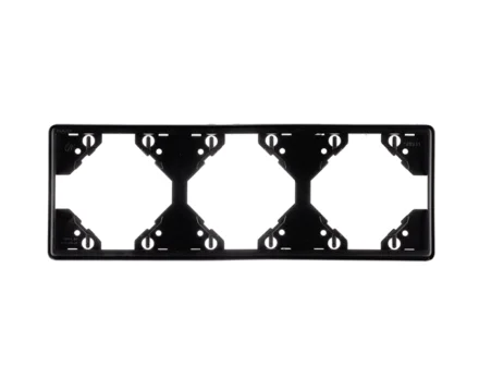 Рамка 3-на горизонтальна Efapel Apolo чорний матовий