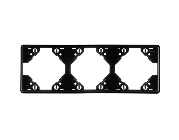 50931 TPM Рамка 3-на горизонтальна Efapel Apolo чорний матовий