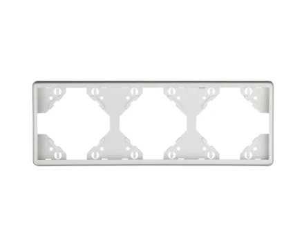 Рамка 3-на вертикальна Efapel Apolo білий глянцевий