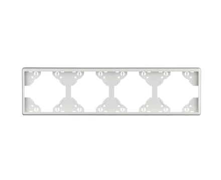 Рамка 4-на вертикальна Efapel Apolo білий глянцевий