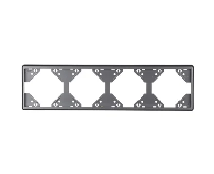 Рамка 4-на вертикальна Efapel Apolo металік графітовий