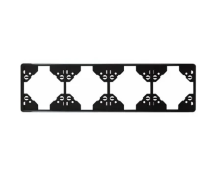 Рамка 4-на вертикальна Efapel Apolo чорний матовий