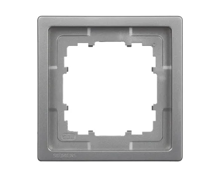 Рамка 1-на SIEMENS DELTA Style платина металік