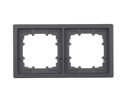 Рамка 2-на SIEMENS DELTA Style чорний коссо