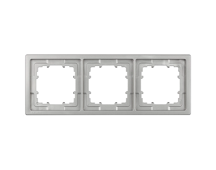 5TG13231 Рамка 3-на SIEMENS DELTA Style платина металік