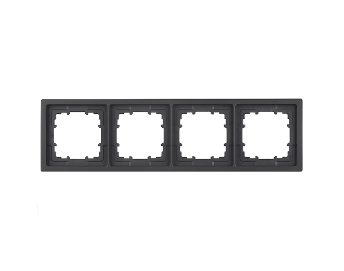 5TG13240AC Рамка 4-на SIEMENS DELTA Style чорний коссо