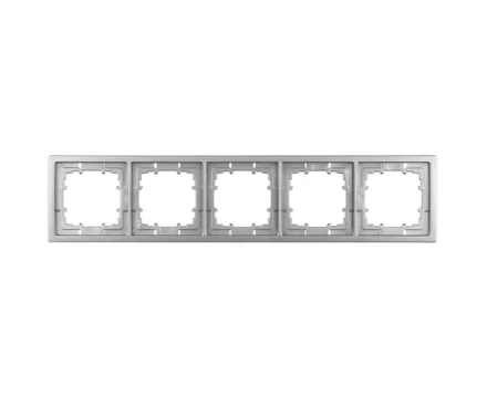 Рамка 5-на SIEMENS DELTA Style платина металік