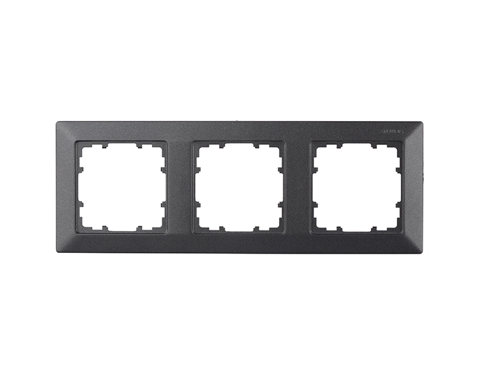 5TG25536 Рамка 3-на універсальна SIEMENS LINE карбон