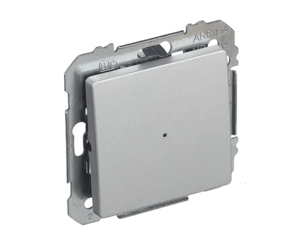 Вимикач 1кл.сход. SIEMENS LINE 16АХ, 250V з LED підсв., алюміній