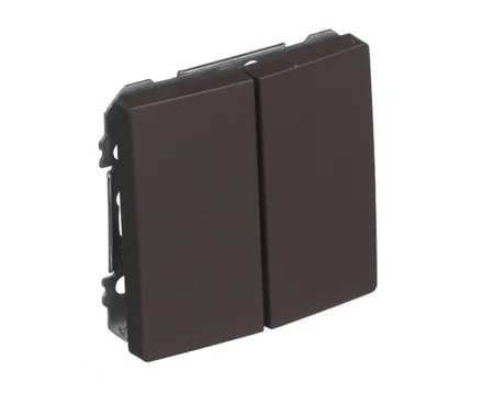 Вимикач 2кл. SIEMENS DELTA Style 16АХ, 250V, шоколад