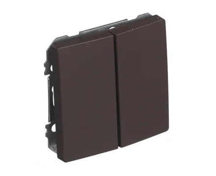 Вимикач 2кл.сход. SIEMENS DELTA Style 16АХ, 250V, шоколад