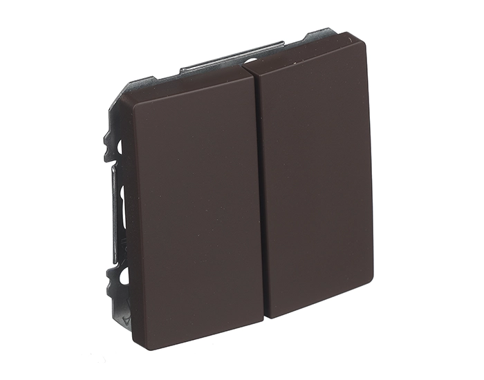 72510CH00 Вимикач 2 кл сход Вимикач 2кл.сход. SIEMENS DELTA Style 16АХ, 250V, шоколад