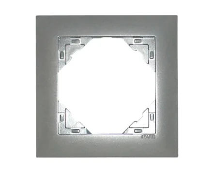 Рамка одинарна універсальна LOGUS металік алюмінієвий