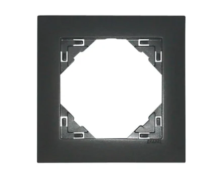 Рамка одинарна універсальна LOGUS металік графіт