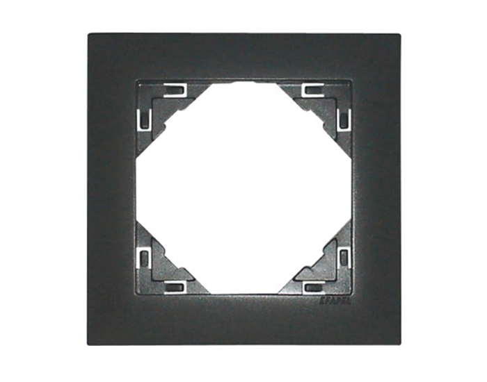 90910 TIS LOGUS металік графіт 1 Рамка одинарна універсальна LOGUS металік графіт
