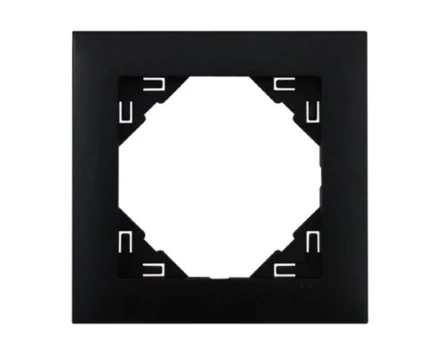 Рамка одинарна універсальна LOGUS чорний матовий