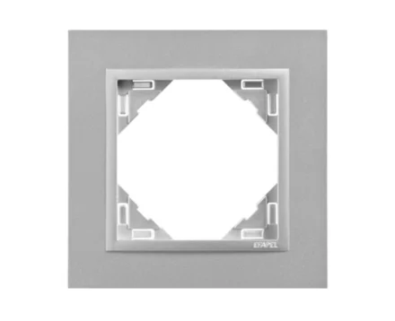 Рамка одинарна ANIMATO металік алюміній / металікік алюмінієвий