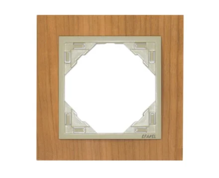 рамка одинарна універсальна LOGUS Вишня з пласт. вставкою перламутр