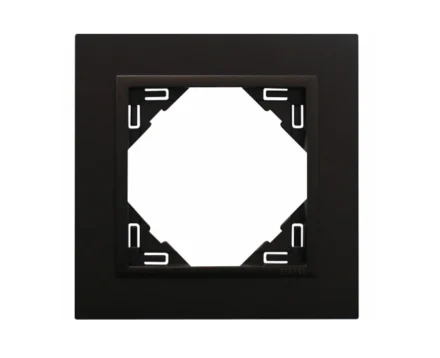 Рамка одинарна ANIMATO чорний матовий