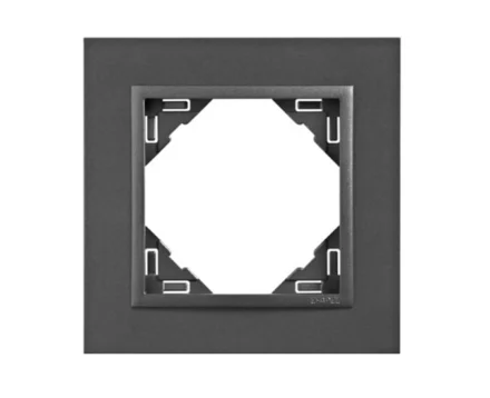 Рамка одинарна ANIMATO металік графіт / металікік графітовий