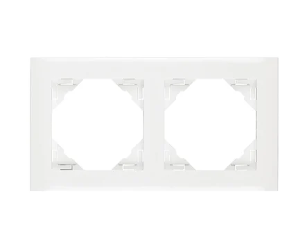 Рамка подвійна універсальна LOGUS білосніжна
