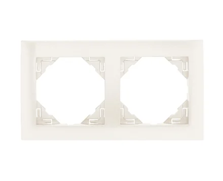 Рамка подвійна універсальна LOGUS металік крижаний