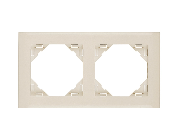 90920 TMF LOGUS слонова кістка 2 Рамка подвійна універсальна LOGUS слонова кістка