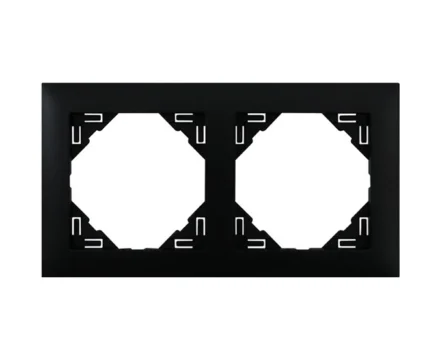 Рамка подвійна універсальна LOGUS чорний матовий