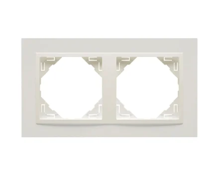 Рамка подвійна ANIMATO металік крижаний