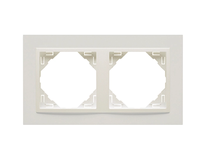 90920 TEE Рамка подвійна ANIMATO металік крижаний