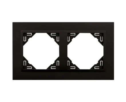 Рамка подвійна ANIMATO чорний матовий