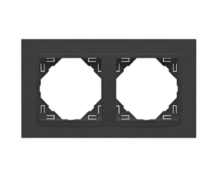 Рамка подвійна ANIMATO металік графіт / металікік графітовий