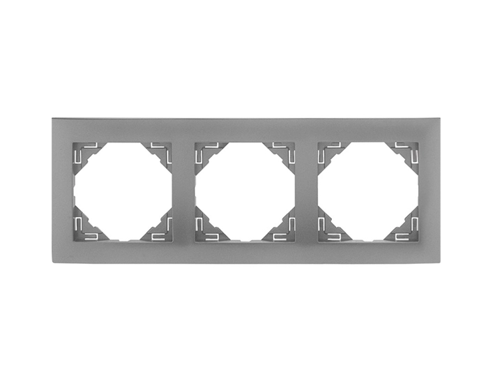 90930 TAL LOGUS металік алюмінієвий 3 Рамка потрійна універсальна LOGUS металік алюмінієвий