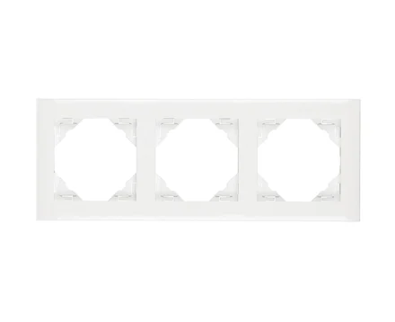 Рамка потрійна універсальна LOGUS білосніжна